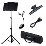 Donner Sheet Music Stand DMS-1 Folding Travel Metal Music Stand With Carrying Bag