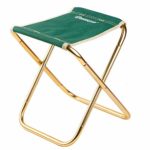 Axiba Mini Portable Folding Stool Ultralight Camping Folding Chair Outdoor Fold Chair for Camping Fishing Travel Beach (Green)