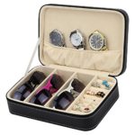Travel Handbag Sunglass Watch Jewelry Zippered Case Storage Organizer With Removable Board