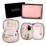 AlgorithmBags Travel Jewelry Organizer Storage Case for Necklace, Earrings, Rings, Bracelet