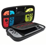 PECHAM Travel Carrying Case for Nintendo Switch Accessories – Joy-con & Game Console Kit Protective Carrying Storage Carrying Bag – 10 Built-in Game Card Holders