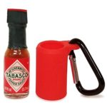 Tabasco Sauce Keychain – Includes Mini Bottle of Original Hot Sauce. Miniature Individual Size Perfect for Travel, Key Chain or Purse. Refillable and Strong.
