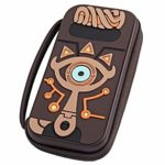 Travel Carrying Case Compatible With Nintendo Switch Zelda breath of the wild,Silicone Hard Shell Pouch Embossed With Link Sheikah Slate Eye,Protective Deluxe Carry Bag for Nintendo Switch Console & A