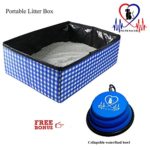 Pet Fit For Life Collapsible Portable Litter Box and Bonus Pet Fit For Life Collapsible Water Bowl