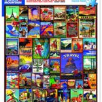 White Mountain Puzzles Travel The World – 550 Piece Jigsaw Puzzle