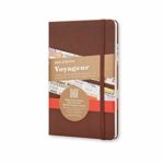 Moleskine Voyageur Hard Cover Notebook, Mixed (Ruled-Plain-Dotted), Medium (4.5″ x 7″) Nutmeg Brown – Traveler’s Notebook for Trip Planning and Travel Journal