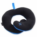 BCOZZY Kids Chin Supporting Travel Neck Pillow – Supports the Head, Neck and Chin in Maximum Comfort. A Patented Product. CHILD Size, BLACK