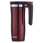 Contigo Handled AUTOSEAL Travel Mug Vacuum-Insulated Stainless Steel Easy-Clean Lid, 16 Oz, Spiced Wine