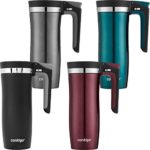 Contigo Handled AUTOSEAL Travel Mug Vacuum-Insulated Stainless Steel Easy-Clean Lid, 16 Oz, Black