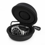 Travel Watch Case | Single Watch Storage Box for Wristwatches & Smart Watches Up to 50mm, Black by Cheopz