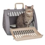 SportPet Designs Foldable Travel Cat Carrier – Front Door Plastic Collapsible Carrier