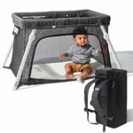 Lotus Travel Crib – Backpack Portable, Lightweight, Easy to Pack Play-Yard with Comfortable Mattress – Certified Baby Safe