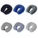 FidgetFidget Travel Button Microbeads U-Shape Neck Pillow Stripe Transfer Printing Airplane