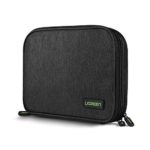 UGREEN Electronic Organizer, Double Layer Travel Gadget Bag for USB Cable, SD Card, Hard Drive, Power Bank, Digital Camera, iPad Mini/Nintendo Swith Console/E-Book or Tablet (up to 7.9”)