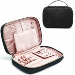 AtYOU Travel Jewelry Organizer Bag for Rings, Earrings, Necklaces, Bracelets, Brooches and More, Compact and Lightweight, Easy to Carry