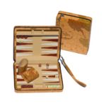 WE Games Tan Map Style Travel Backgammon