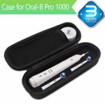 Oral B Toothbrush Hard Travel Case Carrying Bag, Fits for Oral-B Pro 1000, Pro 2000, Pro 3000, Pro 1500 Electric Toothbrush, Mesh Pocket for Accessories and Soft Lining inside the Case for Protection