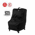 J.L. Childress Spinner Wheelie Deluxe Car Seat Travel Bag, Black