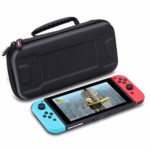 AWANFI Carrying Case Compatible with Nintendo Switch, Protective Hard Portable Travel Carry Case for Nintendo Switch Accessories (Black)