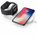 2 in 1 Wireless Charging Pad, ASONRL Smartphone & iWatch Fast Wireless Charger for Apple Watch Series 2/3,iPhone X/8/8 Plus,Galaxy Note 8/S8/S7 Edge/S6 Edge Plus,Nexus 5/6
