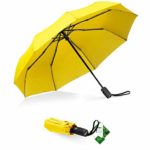 Repel Windproof Travel Umbrella with Teflon Coating (Yellow)