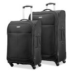 Samsonite Advance Xlt Lightweight 2 Piece Softside Set (21″/25″), Black, Exclusive to Amazon