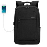 Kopack 17 Inch Laptop Backpack Water Resistant/USB Charing/Anti-Theft Shockproof Slim Travel Computer Back Pack for College Business Black