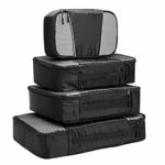Travel Packing Cubes – 4 Set Lightweight Travel Luggage Packing Organizers -Small, Medium, Large and Extre Large