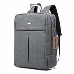 Bronze Times(TM) Laptop Backpack, Mens Slim Business Travel Computer Bag Fits UNDER 17″ Laptop & Notebook (14 inch, B-Grey)