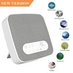 White Noise Machine for Sleeping, Aurola Sleep Sound Machine with Non-Looping Soothing Sounds for Baby Adult Traveler, Portable for Home Office Travel.