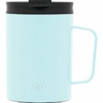 Simple Modern 12oz Scout Coffee Mug Tumbler – Travel Cup Vacuum Insulated Camping Flask with Lid 18/8 Stainless Steel Hydro Thermos -Seaside