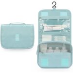 Toiletry Bag,Mossio Lightweight Canvas Bathroom Organizer Travel Essentials Handbag Sky Blue