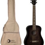 Luna Guitars Safari Artist Vintage Travel Guitar W/Gigbag, SAF ART VINTAGE