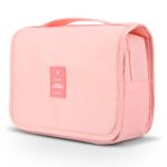 Hanging Travel Organizer,Mossio Foldable Cosmetic Pouch Bag Purse for Overnight Trip Light Pink
