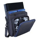 PS4 Case,Lyyes Travel Case Playstation 4 Carrying Case Protective Shoulder Bag for PS4 PS4 Pro PS4 Slim