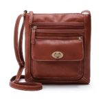 Hot Sale!New!Todaies,Womens Leather Satchel Cross Body Shoulder Messenger Bag 6 Colors 2018 (2422cm, Brown)