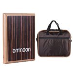 ammoon Compact Travel Box Drum Cajon Flat Hand Drum Percussion Instrument with Adjustable Strings Carrying Bag