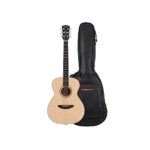 Orangewood Dana Mini/Travel Acoustic Guitar with Spruce Top, Ernie Ball Earthwood Strings, and Premium Padded Gig Bag Included