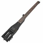 SING F LTD Anygig Guitar Enhanced Edition Electric Strings 010~046 Travel Guitars 1/4-inch Output Jack Audio Cable Matte Black & Carry Bag Adjustable
