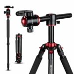 Geekoto Tripod, Camera Tripod for DSLR, Compact 75’’ Aluminum Alloy Tripod with 360 Degree Ball Head, Professional Horizontal Tripod for Travel and Work (X25)