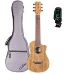 Cordoba Mini O-CE Travel Acoustic-Electric Nylon String Guitar With Cordoba Gig Bag and Clip-on Tuner