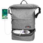 Lifeasy Travel Laptop Backpack, 35L Flight Approved Carry-On Daypack Expandable Weekender Multipurpose Trip Bag Business Backpacks with USB Charging Port (Grey)