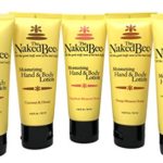 The Naked Bee Travel Size Fruity Lotion Variety Pack of 5 – Grapefruit Blossom Honey, Coconut Honey, Pomegranate & Honey, Orange Blossom Honey, and Citron & Honey 2.25 Fluid Ounce Bottles