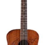 Luna Safari Series Tattoo Travel-Size Dreadnought Acoustic Guitar