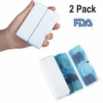 Magnetic Foldable Pill Box Case (2 Pack), Opret 7 Compartments Portable Pill Organizer for Travel 7 Day for Dose Pills & Vitamins Dustproof Damp Proof, FDA Certified BPA Free(Blue)