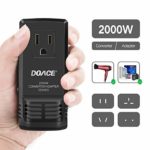 DOACE C8 2000W Travel Voltage Converter 220V to 110V for Hair Dryer Steam Iron, 8A Universal Power Adapter with All in One UK/AU/US/EU Worldwide Plug Wall Charger for Laptop MacBook Camera Cell Phone