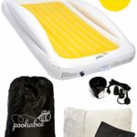 Pookabee Inflatable Toddler Bed for Kids – Bundle Memory Foam Travel Pillow. The Perfect Portable Bed with Safety Bumpers for Sleepovers, Camping & Travel