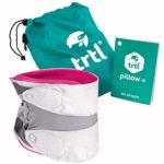 Trtl Pillow Plus, Travel Pillow – Fully Adjustable Neck Pillow for Airplane Travel, Car, Bus and Rail. Pink