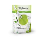Mighty Leaf Organic Matcha Green Tea Singles, 12 Individual Servings Green Tea Matcha Powder in Individual, Single-Serve Packets, for Use in Water Bottles, Makes a Delicious Iced Tea