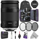 Tamron 18-400mm f/3.5-6.3 Di II VC HLD Lens for Canon DSLR Cameras w/Advanced Photo and Travel Bundle (Tamron 6 Year Limited USA Warranty)